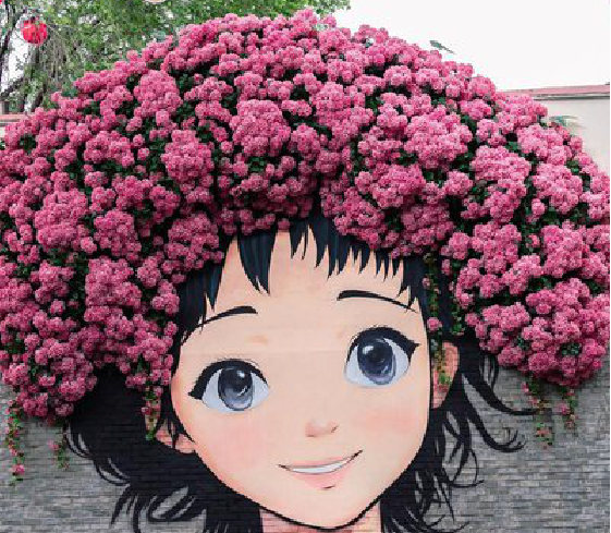  蒙山墙体彩绘-网红墙打卡