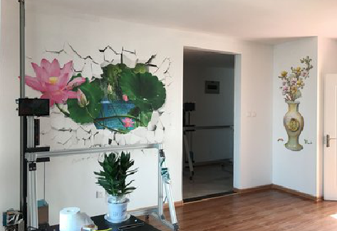  蒙山墙体彩绘相比墙纸的优势。