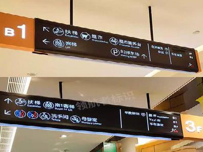  蒙山如何通过商场标识牌引导客流分布？